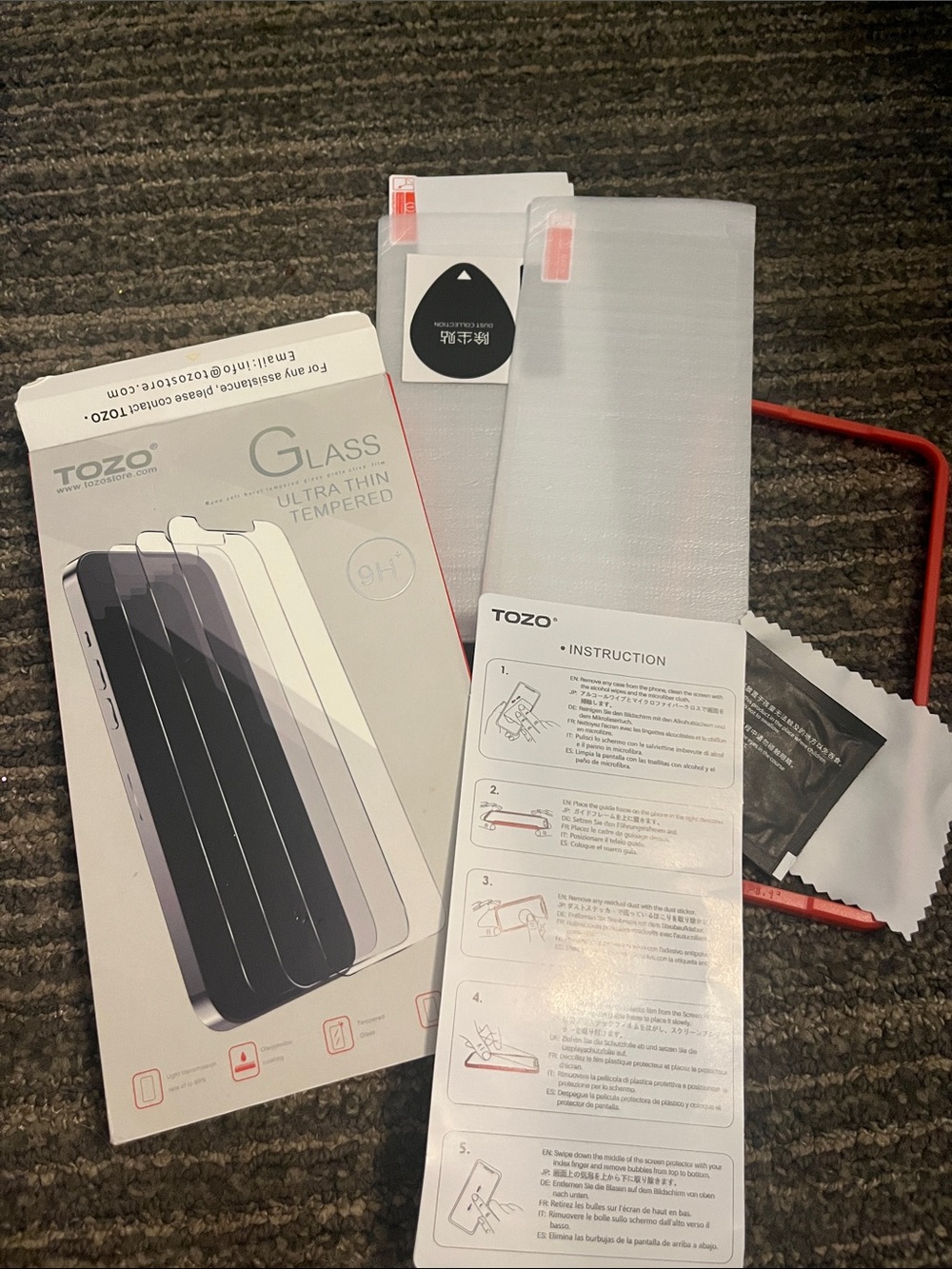 TOZO Tempered Glass Screen Protector - Clear